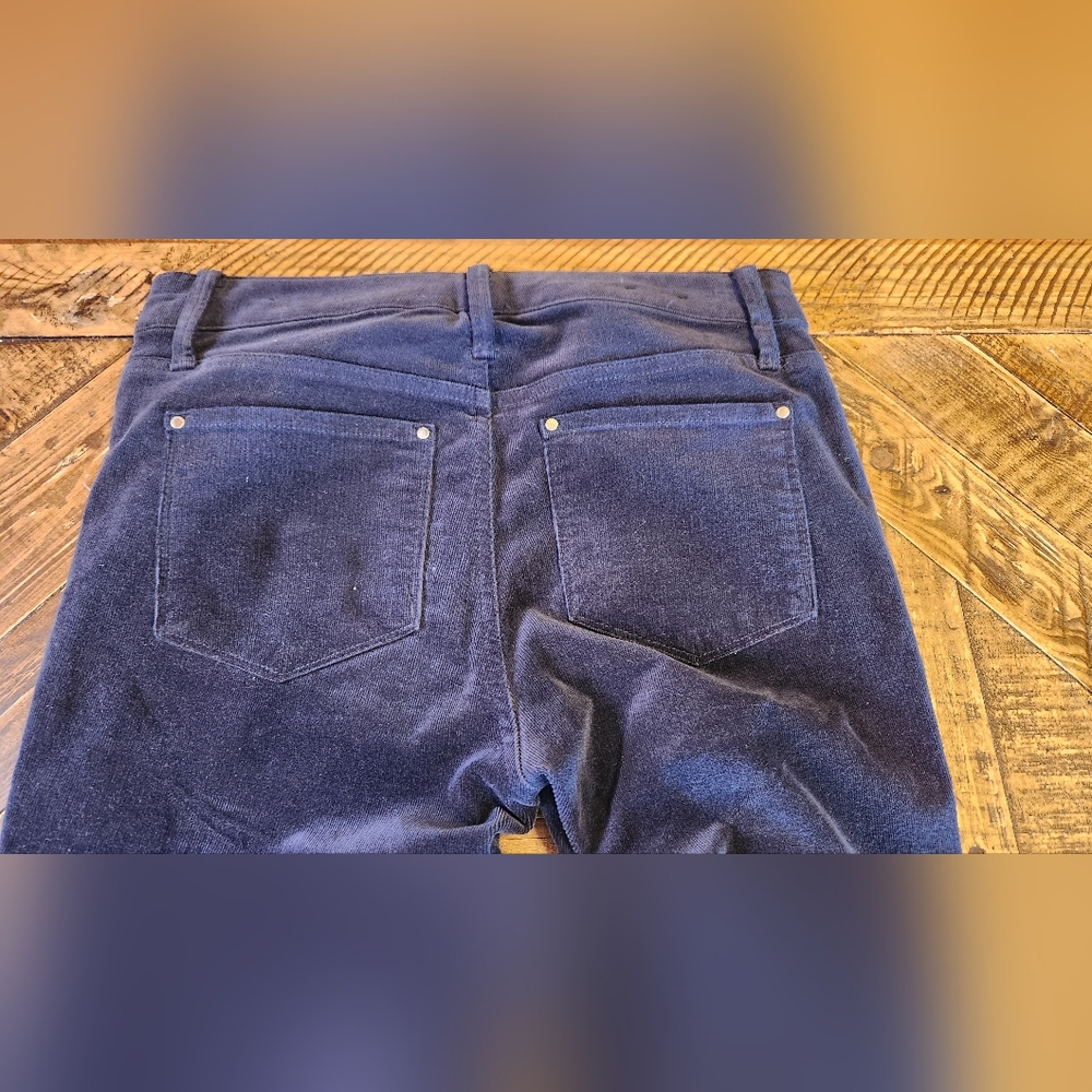 Club Monaco High Rise Skinny Cords Navy Blue Size Medium - Picture 5 of 11